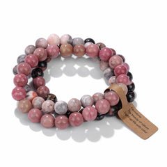8mm Natural Stone Beads Elastic Bracelet for Women