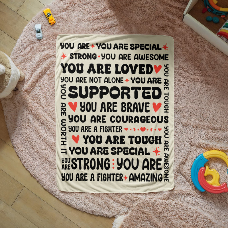 To My Daughter – Braver Always, Heartfelt Gift Blanket From Mom