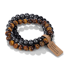 8mm Natural Stone Beads Elastic Bracelet for Women